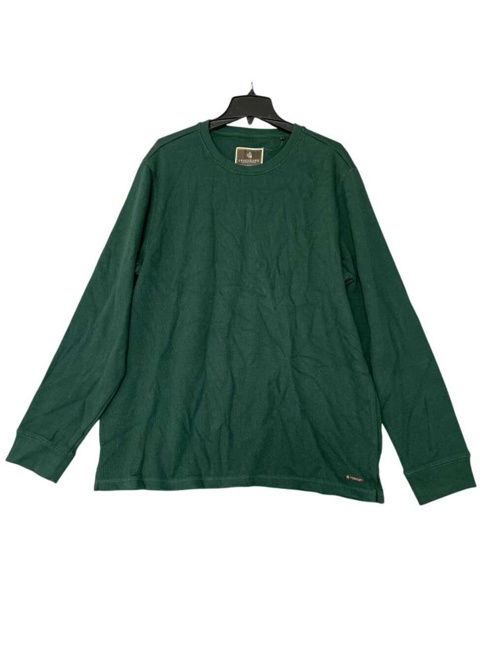 NWOT Legendary Outfitters Men's XL Green Waffle Knit Sweatshirt